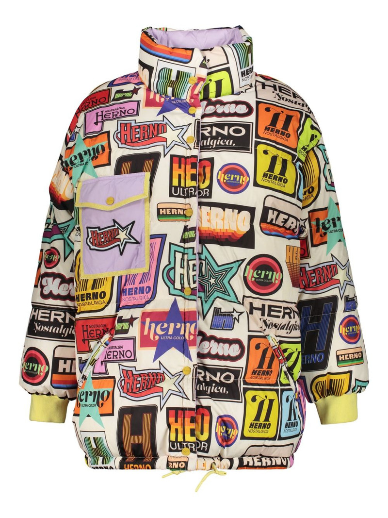 printed reversible puffer jacket 1