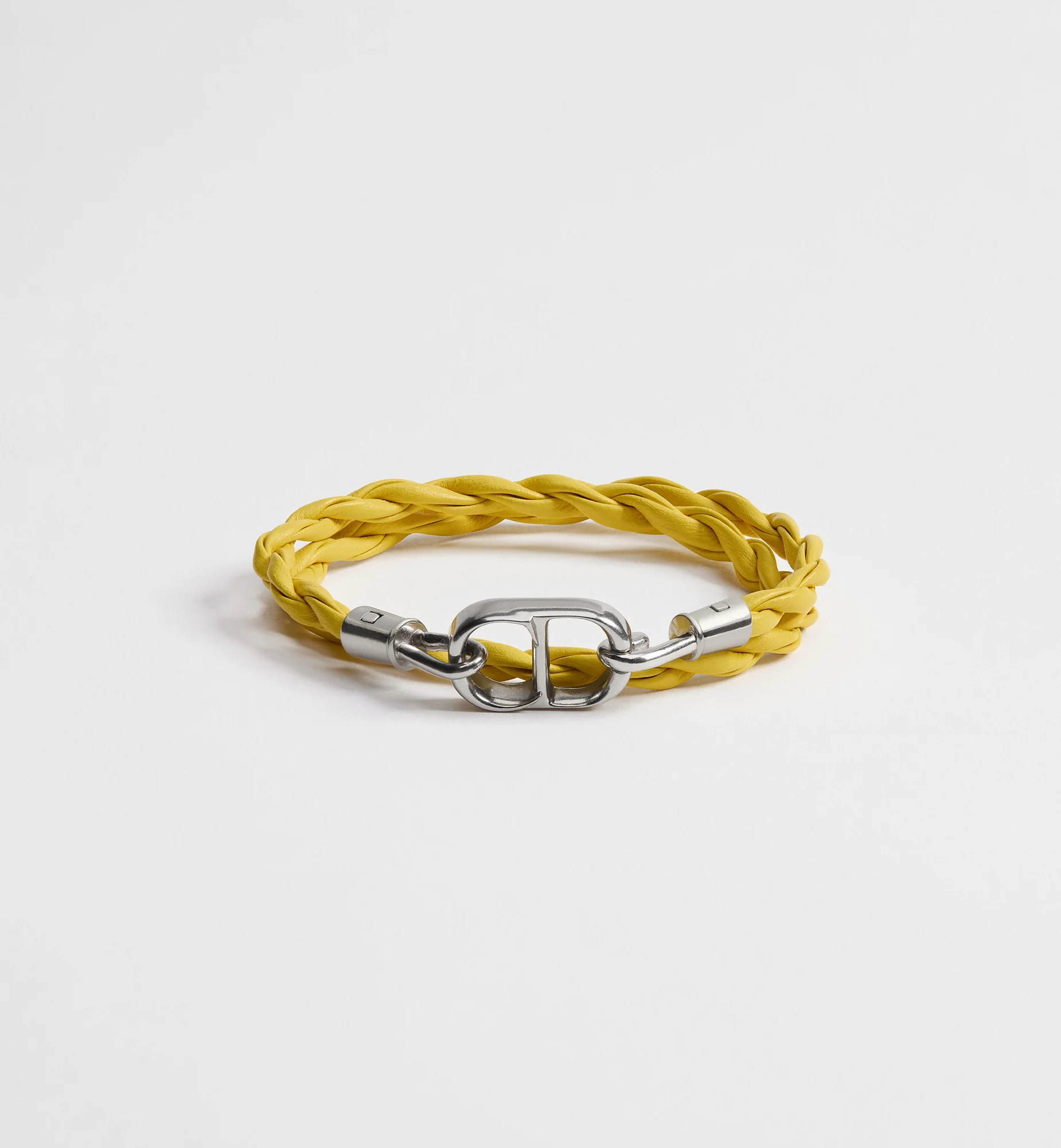 CD Icon Woven Leather Double Bracelet - 1