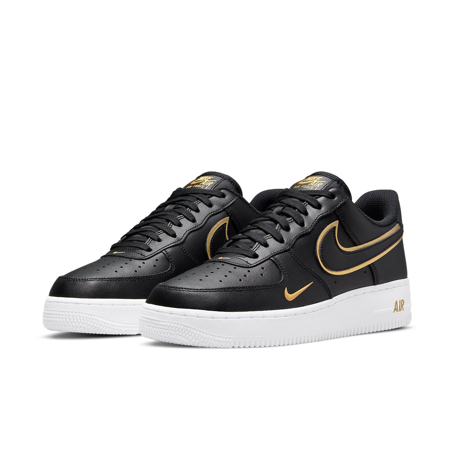 Nike Air Force 1 '07 LV8 'Metallic Swoosh Pack - Black' DA8481-001 - 3