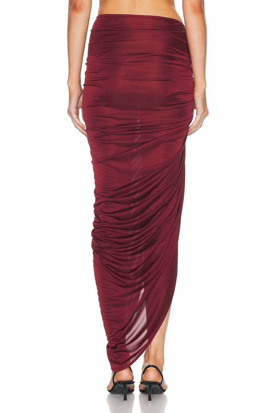 Asymmetric Ruched Skirt - 4