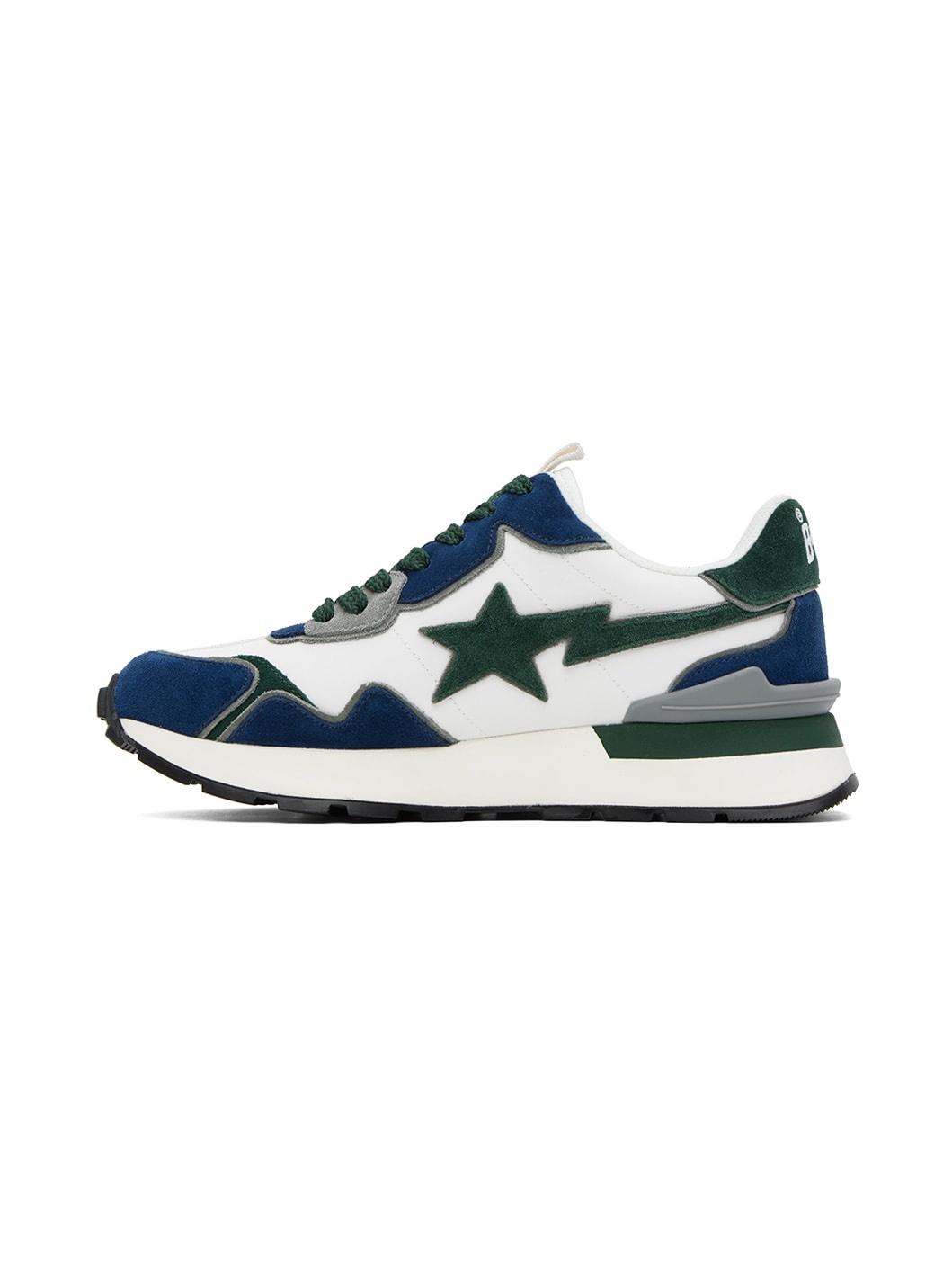 White & Navy Roadsta Express #2 Sneakers - 3