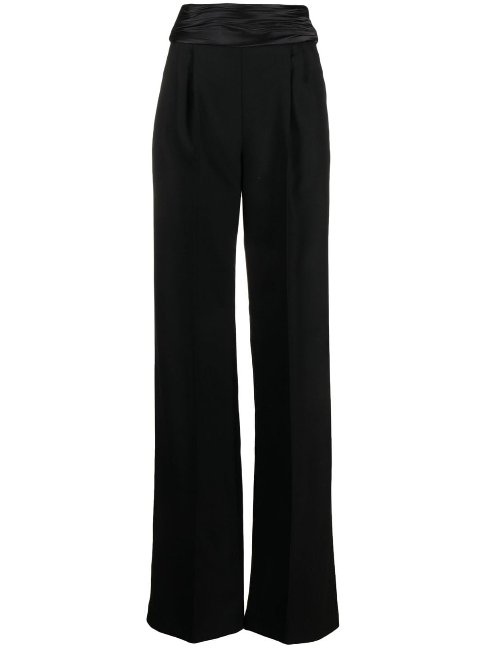 sash-detail tailored wool trousers - 1