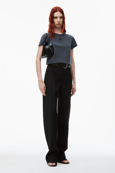 Alexander Wang Puff logo shrunken tee in cotton jersey outlook