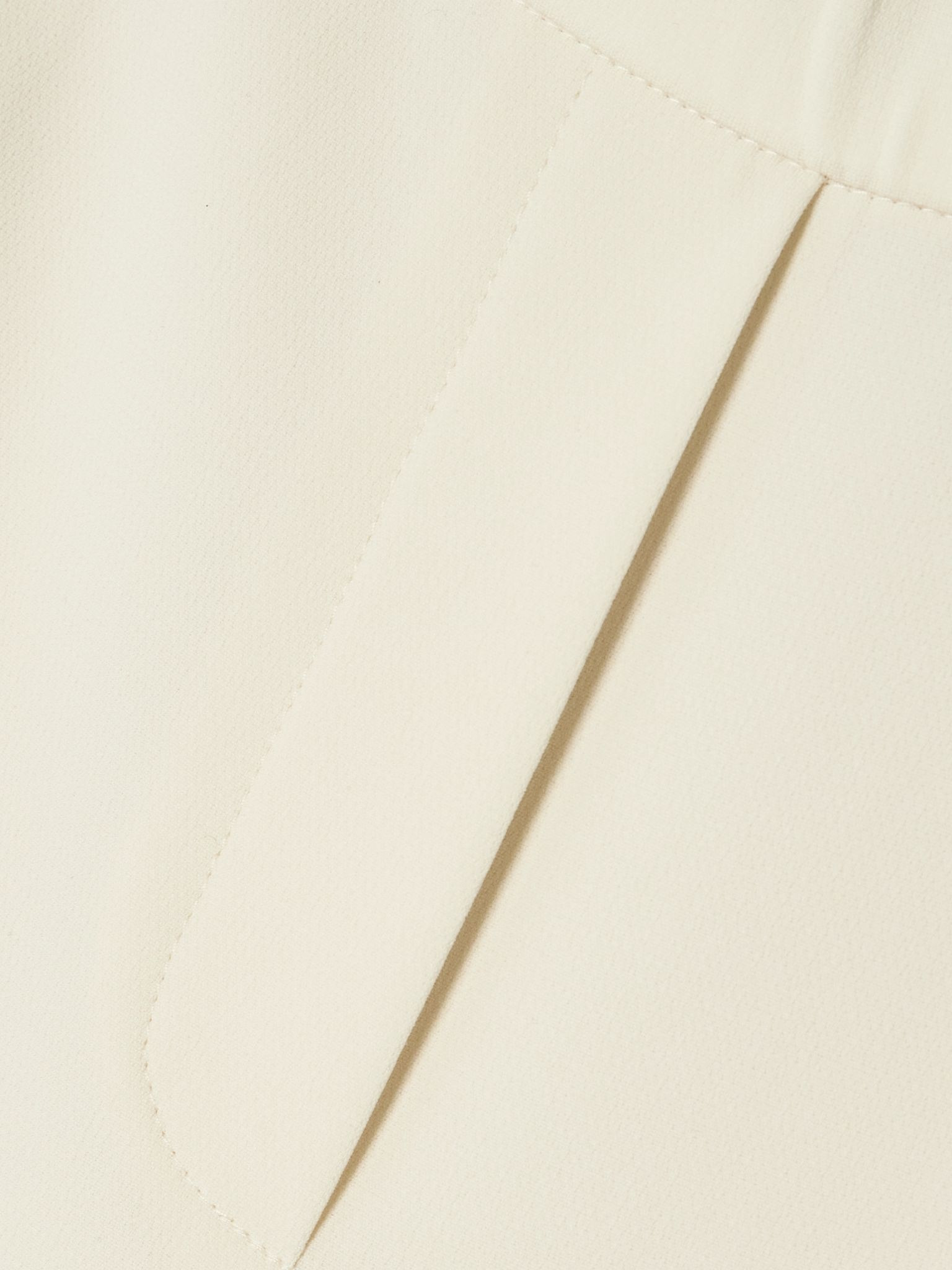 Treeca crepe cropped slim-leg pants Off-white - 4