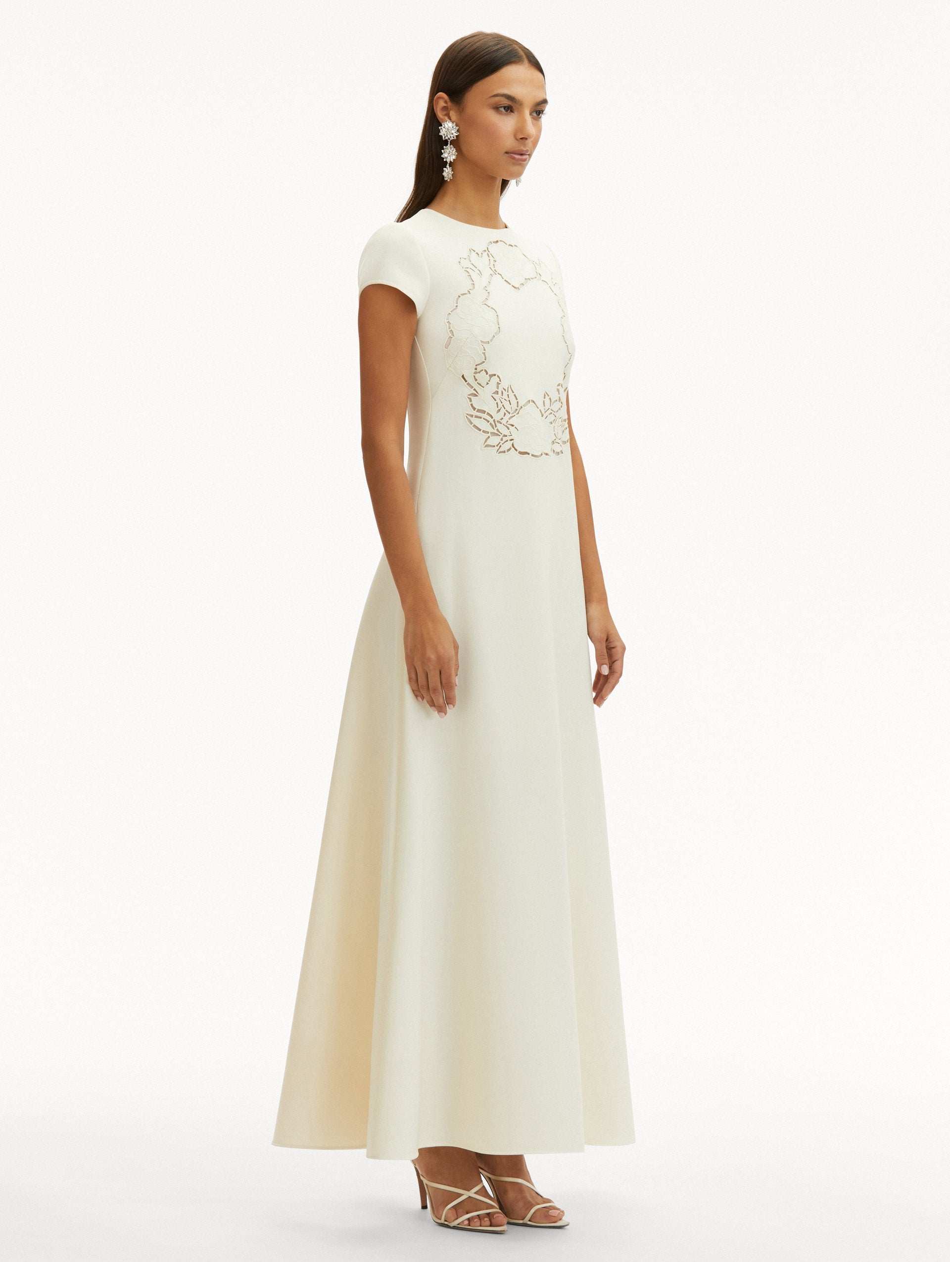 ENGLISH ROSE CUTOUT DRESS - 4