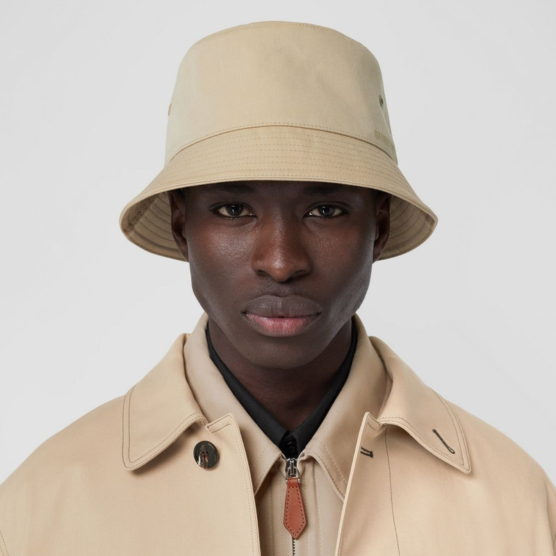 Embroidered Logo Cotton Bucket Hat 3