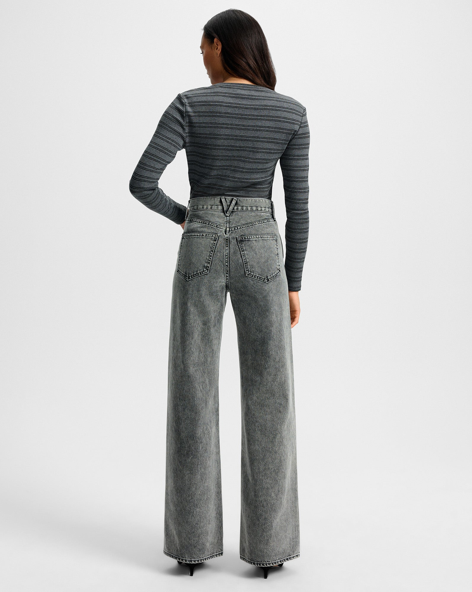 DILIA STRIPED BUTTON-DOWN T-SHIRT - 5