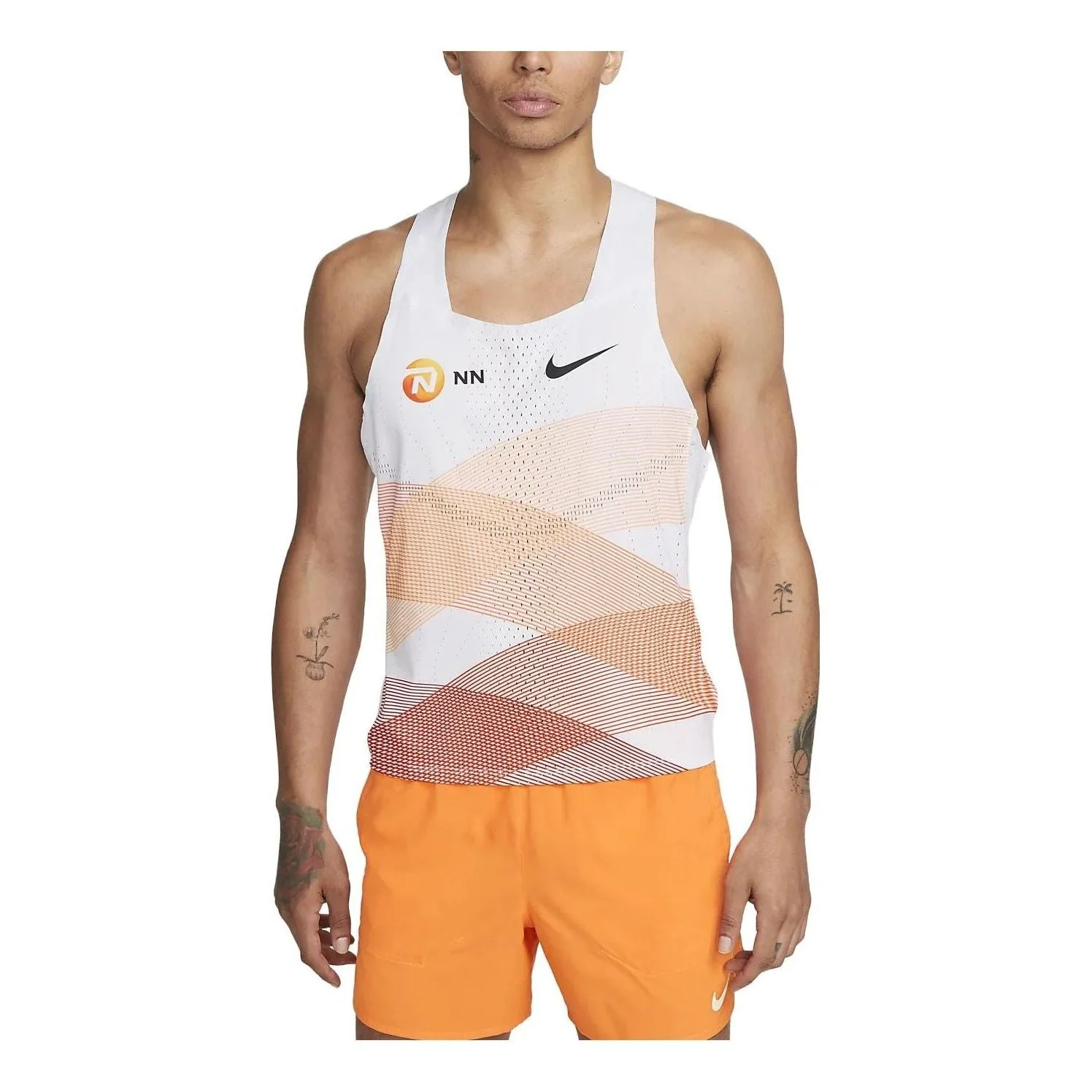 Nike AeroSwift NN Running Singlet 'White Orange' DV7714-100 - 1