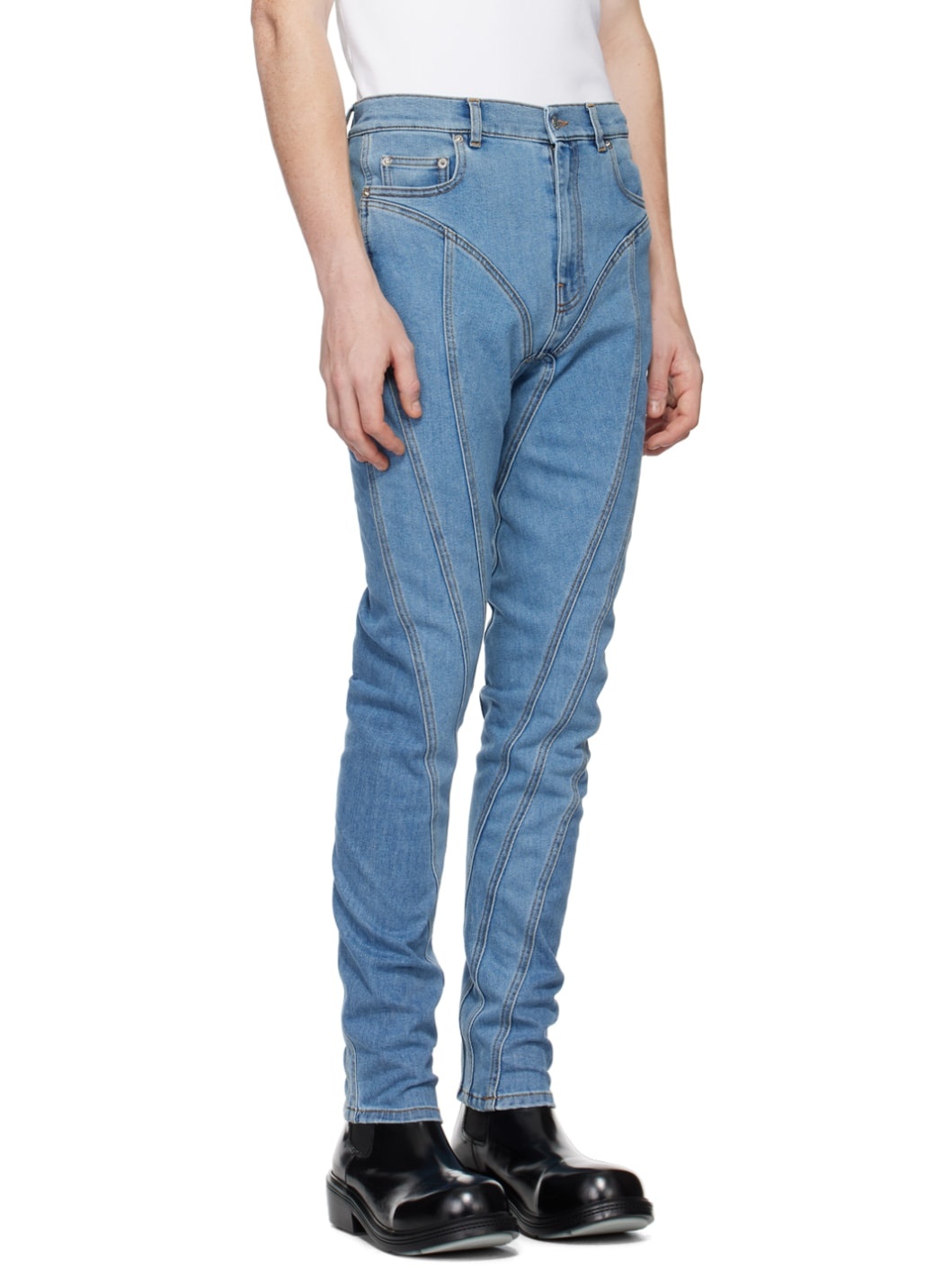 Blue Spiral Jeans - 2