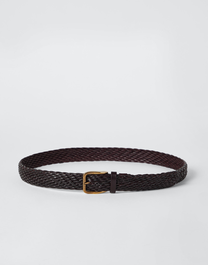 Braided calfskin belt - 1