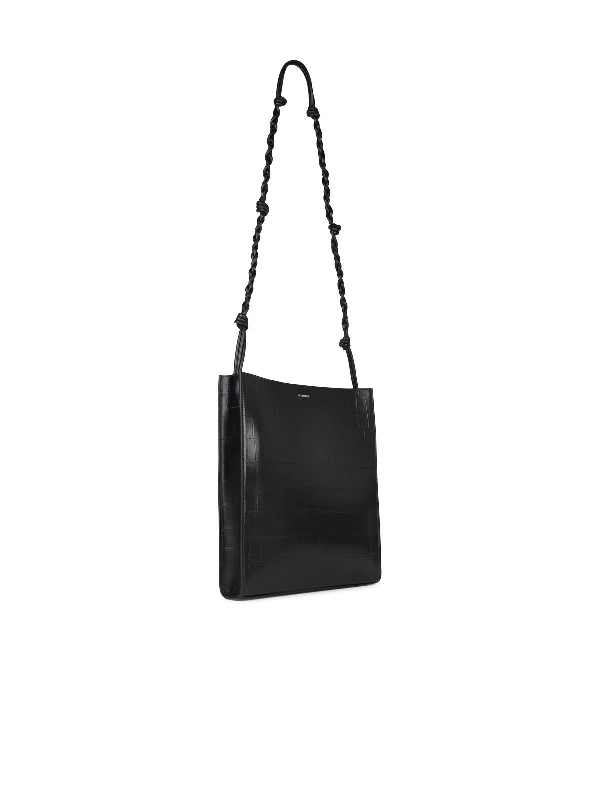 Jil Sander Medium 'Tangle' Black Leather Crossbody Bag Woman - 2