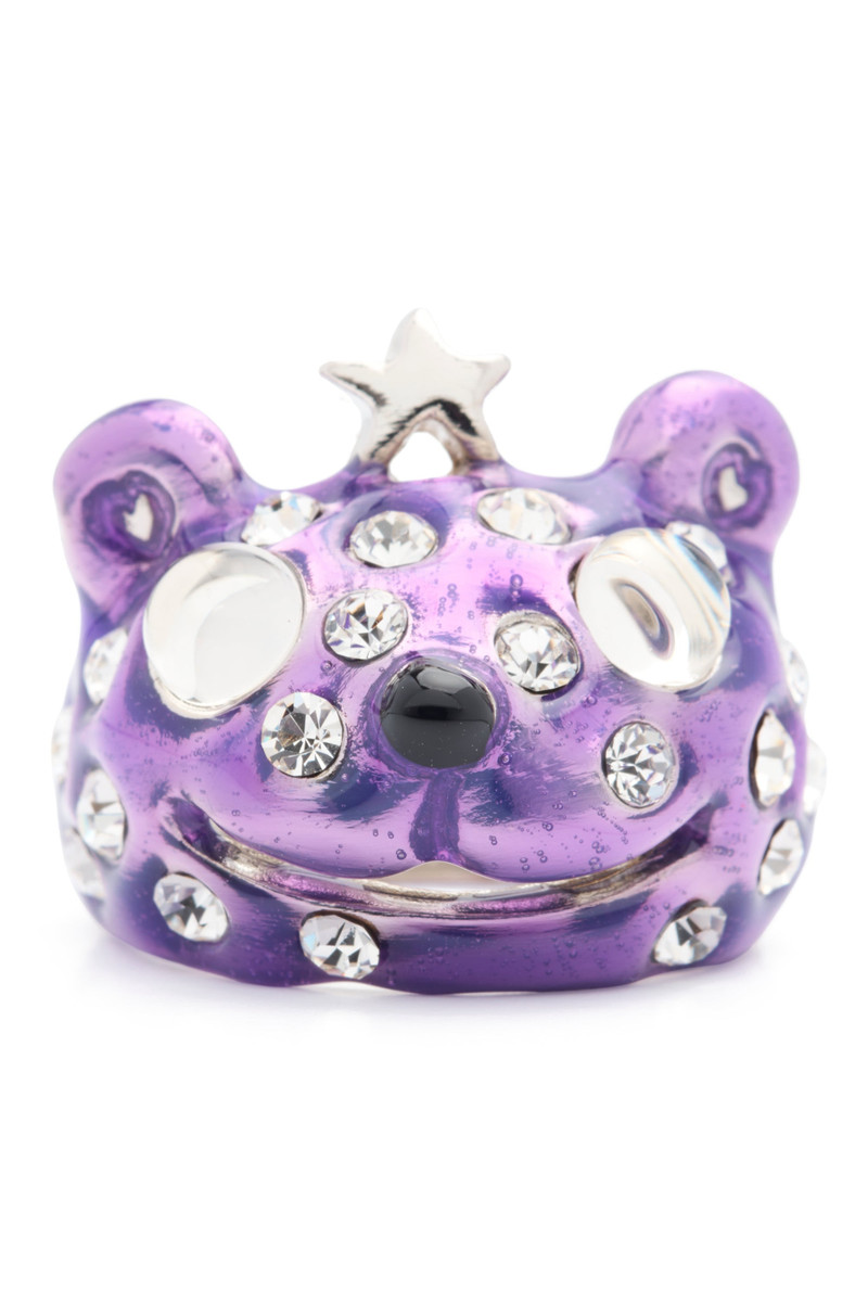 PURPLE FRECKLES PRINCESS BEAR RING 1