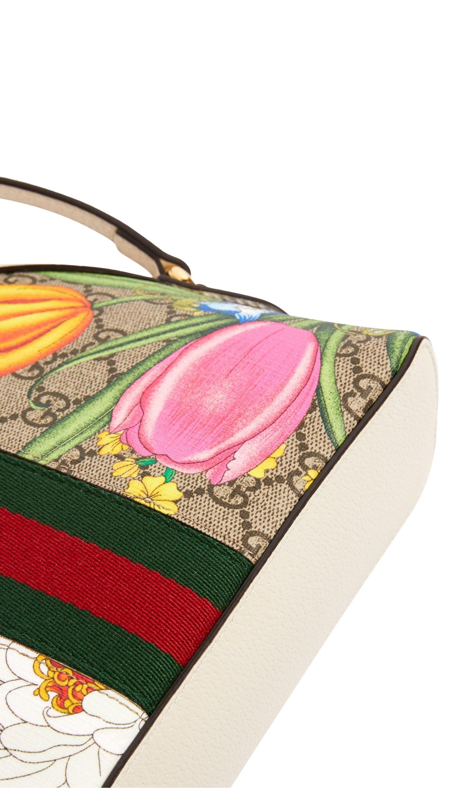 Small Ophidia Flora Shoulder Bag - 8