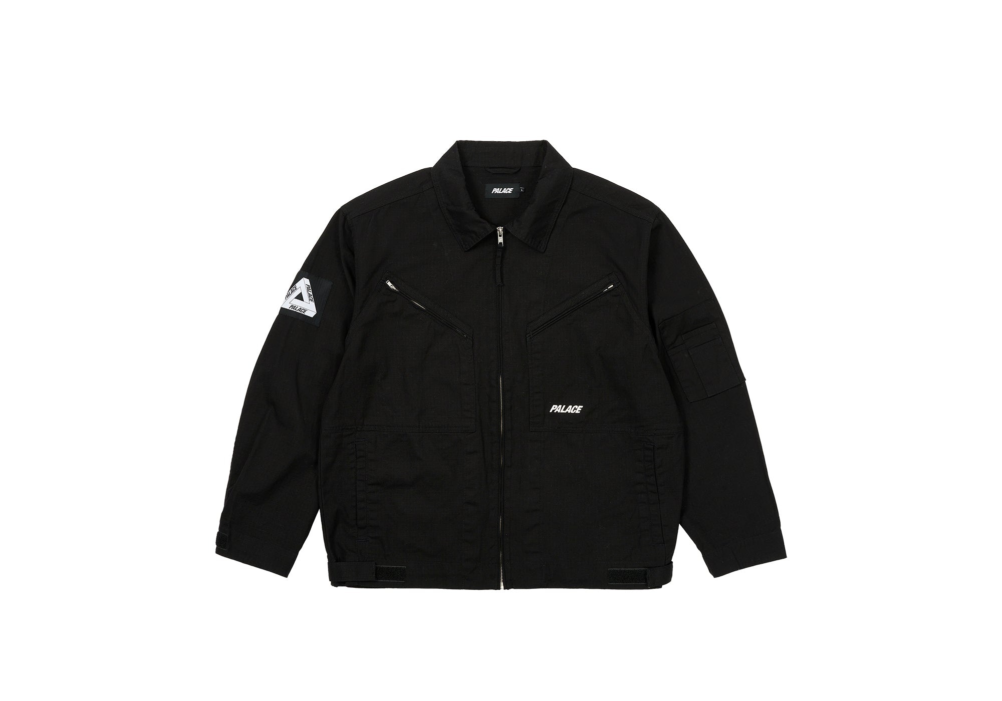 Palace Leather Panel Jacket Black