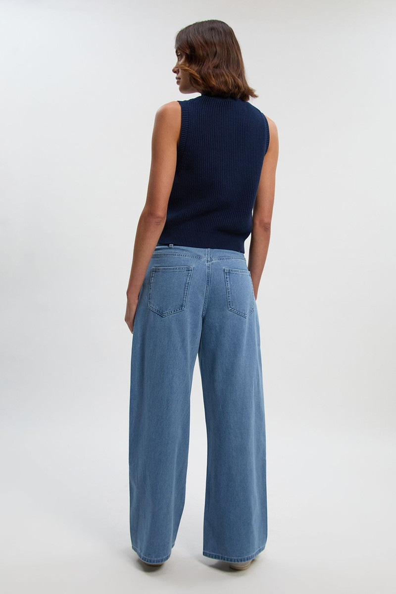 Denim Wide Leg Jeans 5