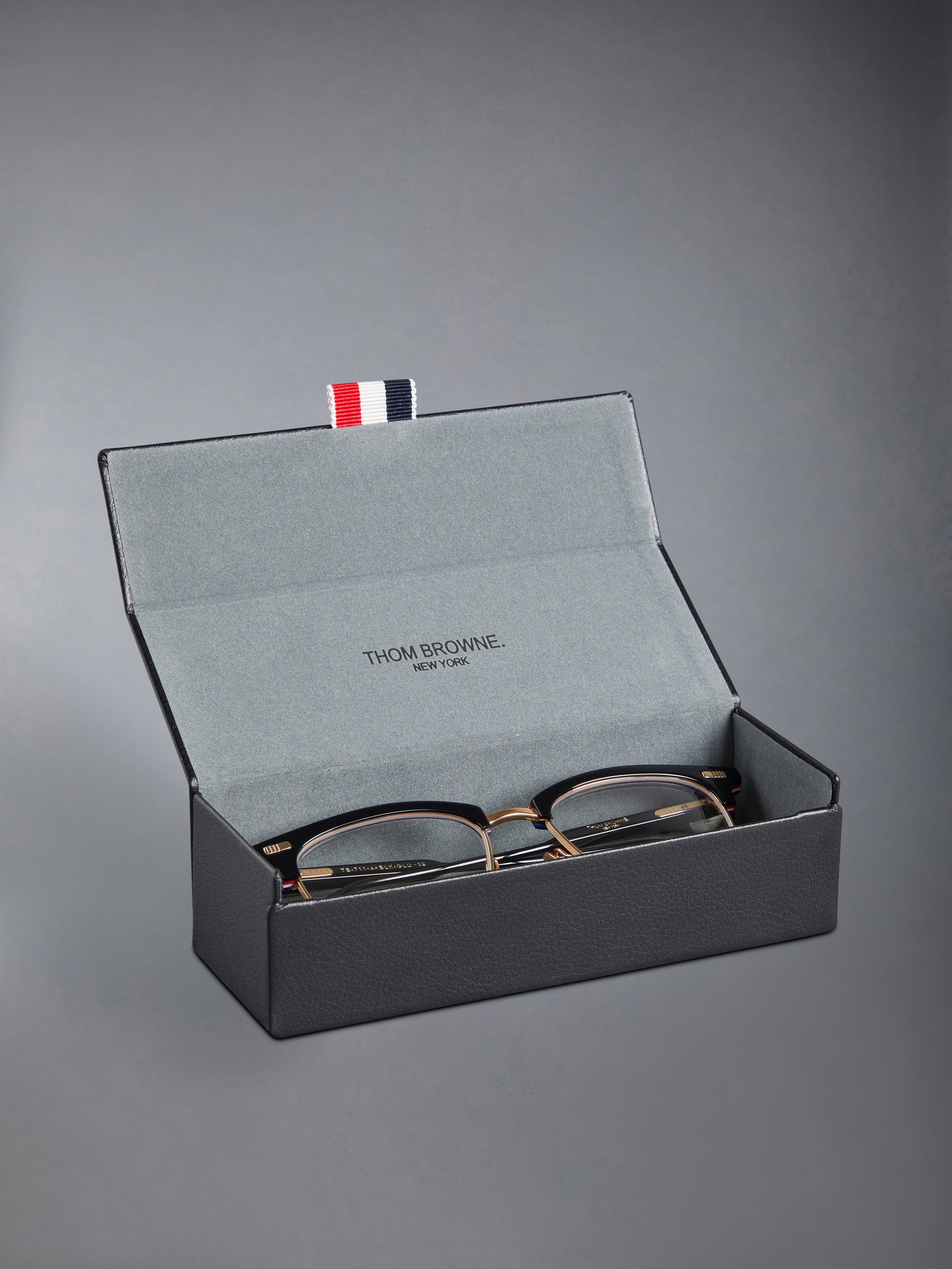 ACETATE AND TITANIUM RECTANGULAR EYEGLASSES - 6
