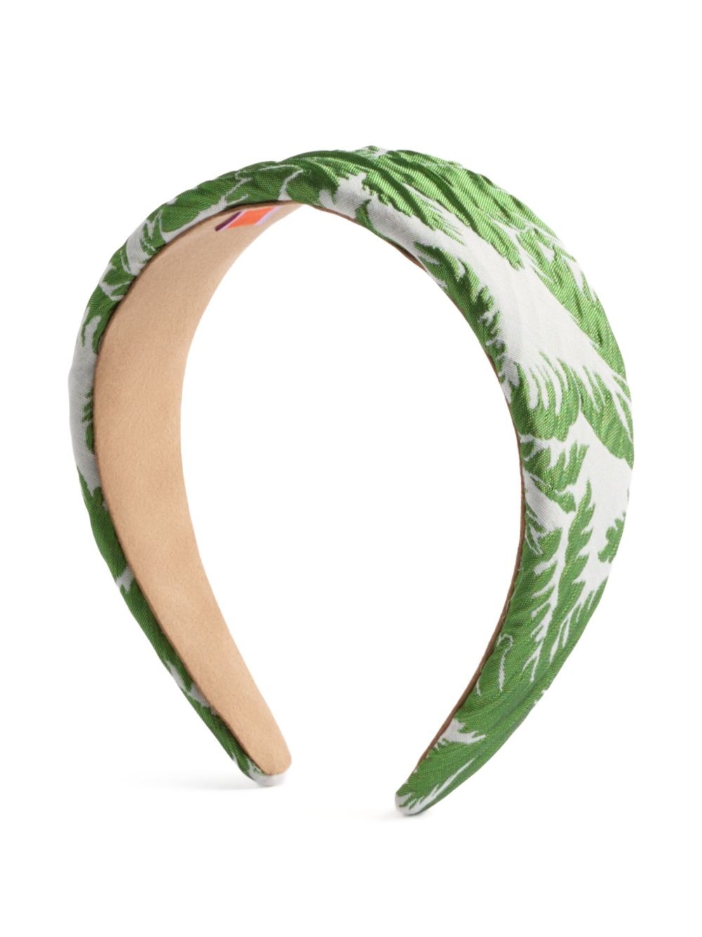 leaf-print padded head band - 2