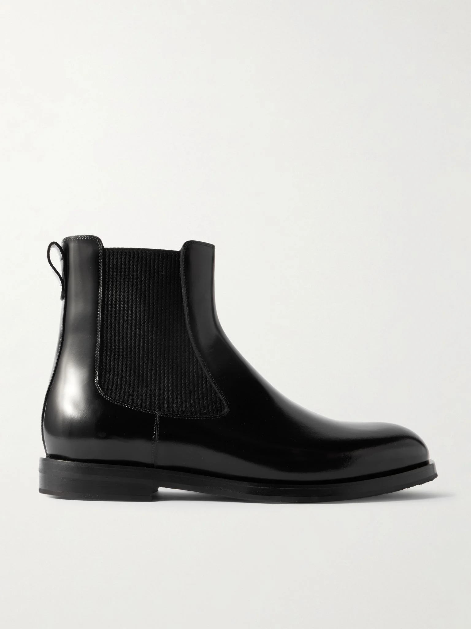 Sempione Manny Polished-Leather Chelsea Boots Black - 1