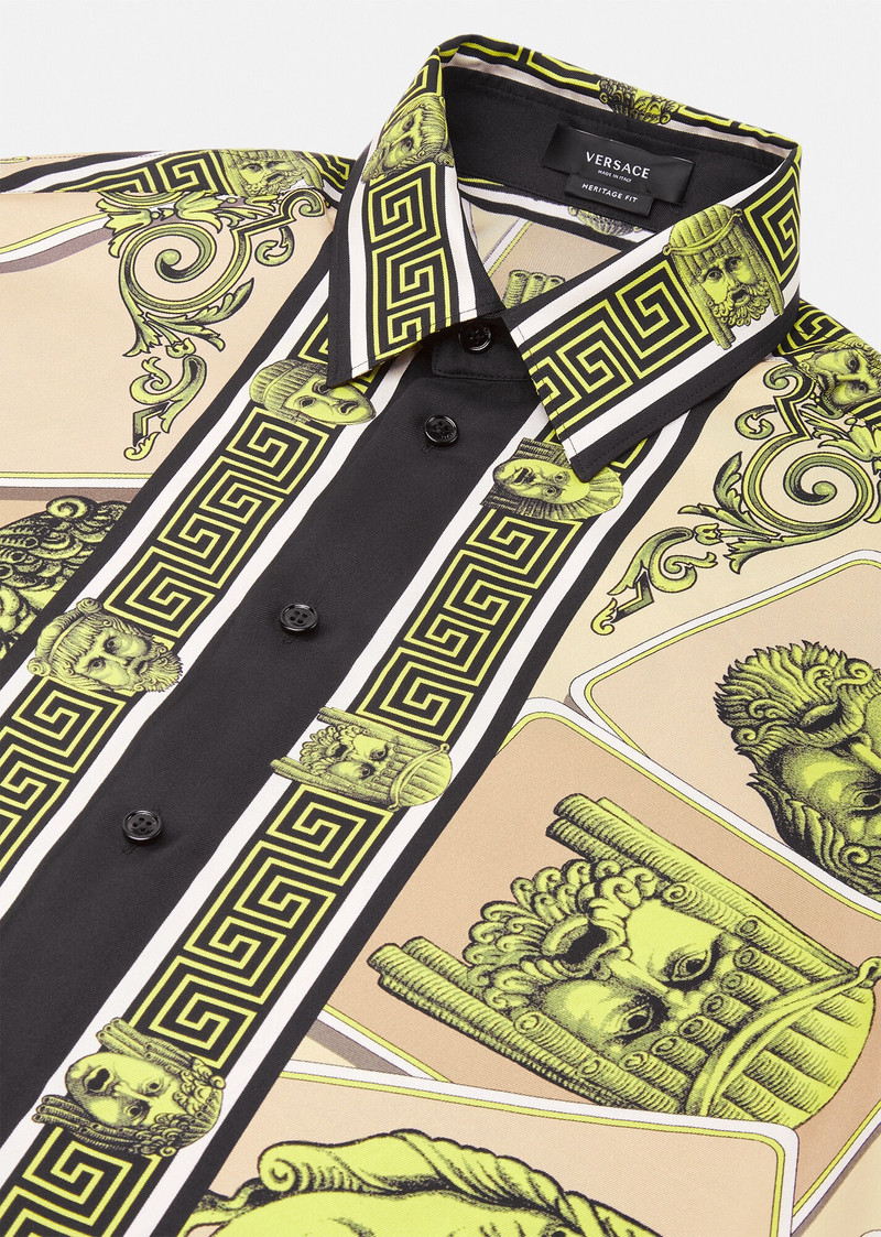 VERSACE Le Maschere Silk Shirt outlook