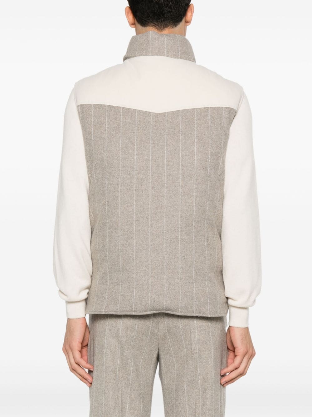 pinstriped gilet - 3