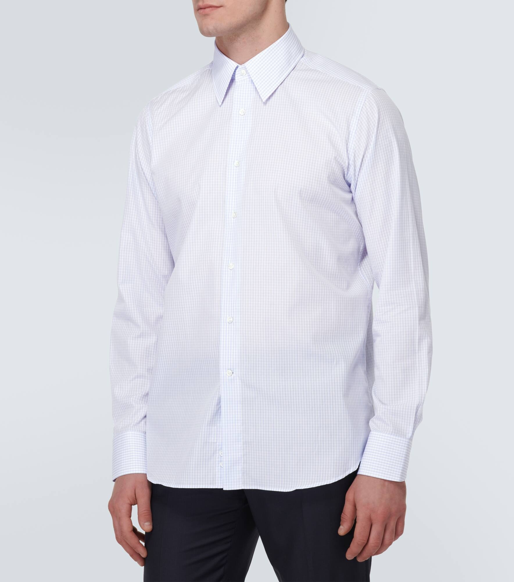 Checked cotton shirt - 3