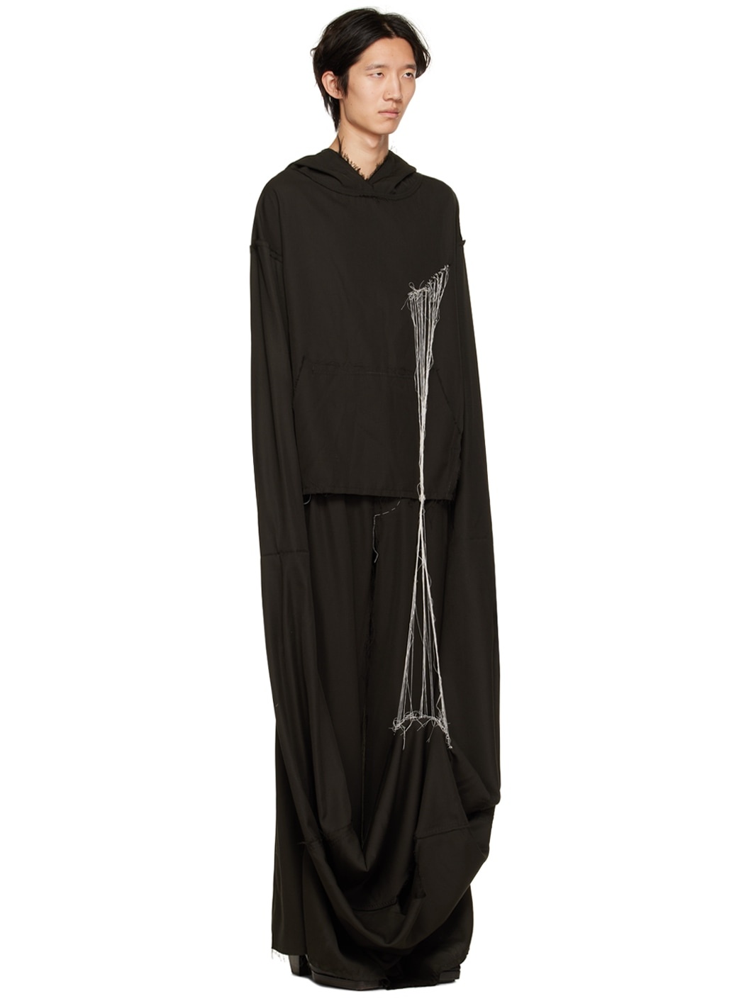 SSENSE Exclusive Black Limited Edition Lance Stitch Hoodie - 2