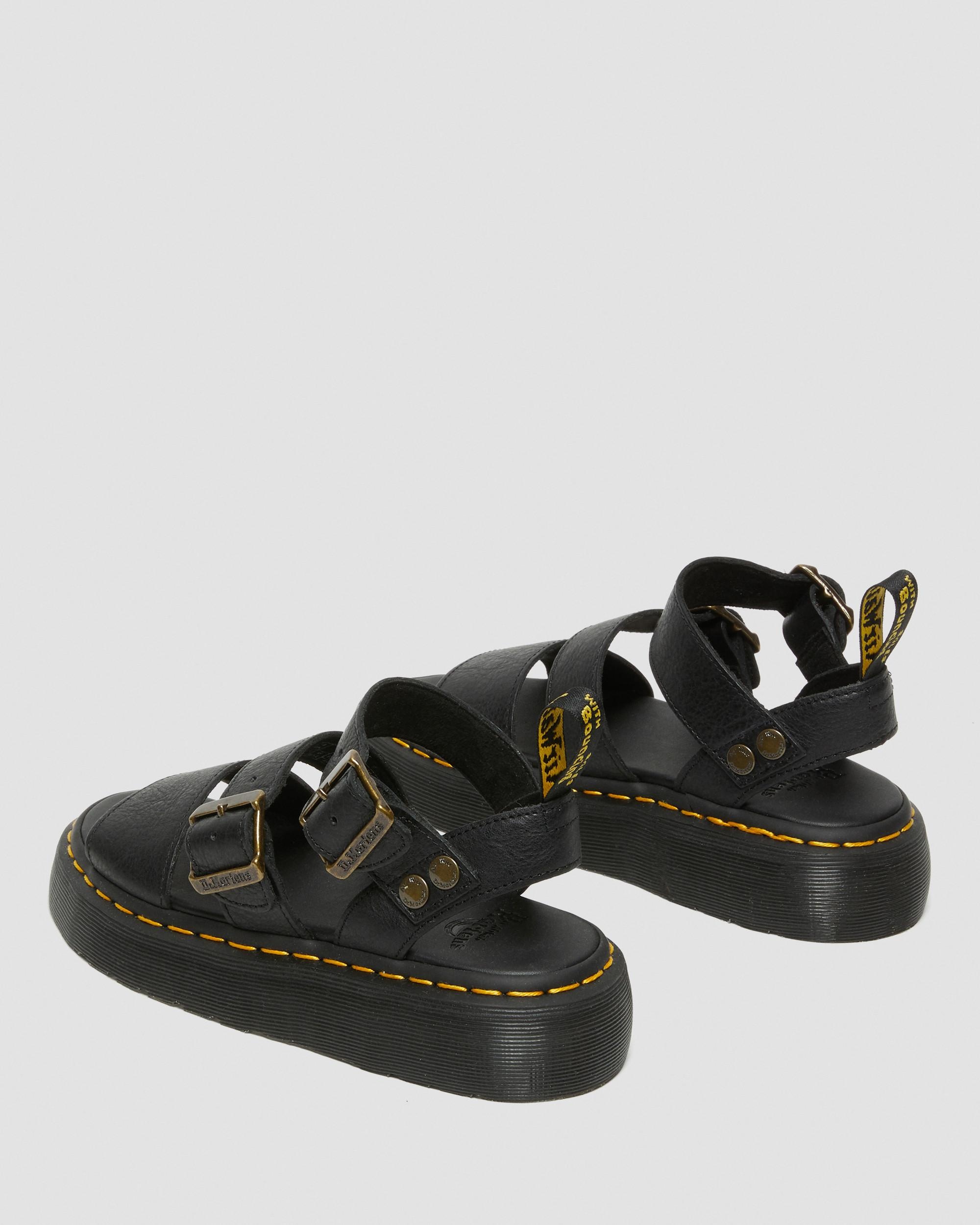 Gryphon Pisa Leather Platform Sandals - 10
