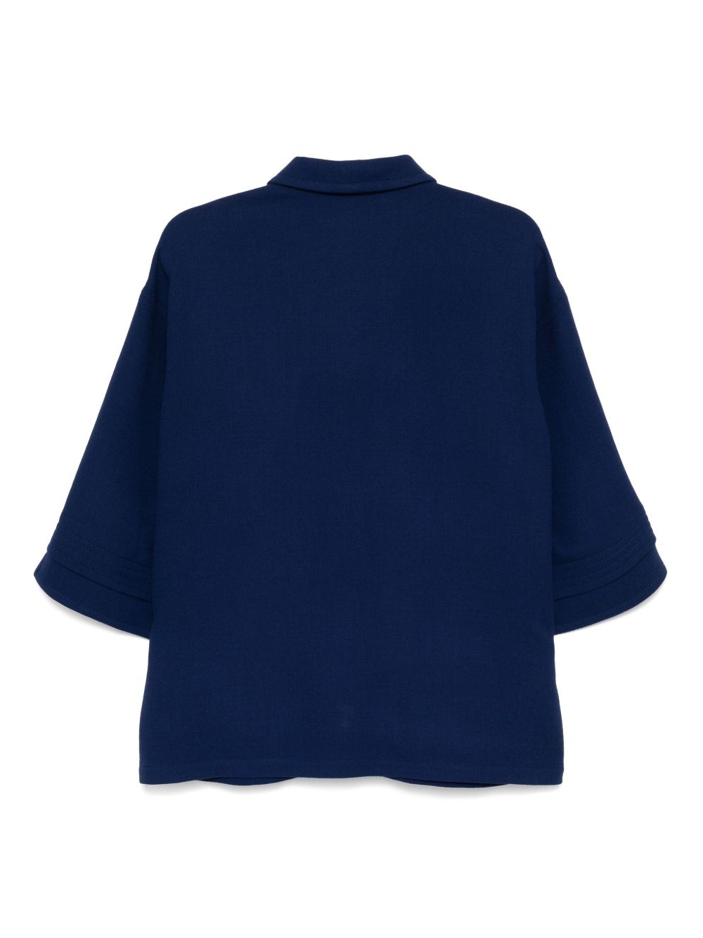 wool crepe blouse - 2