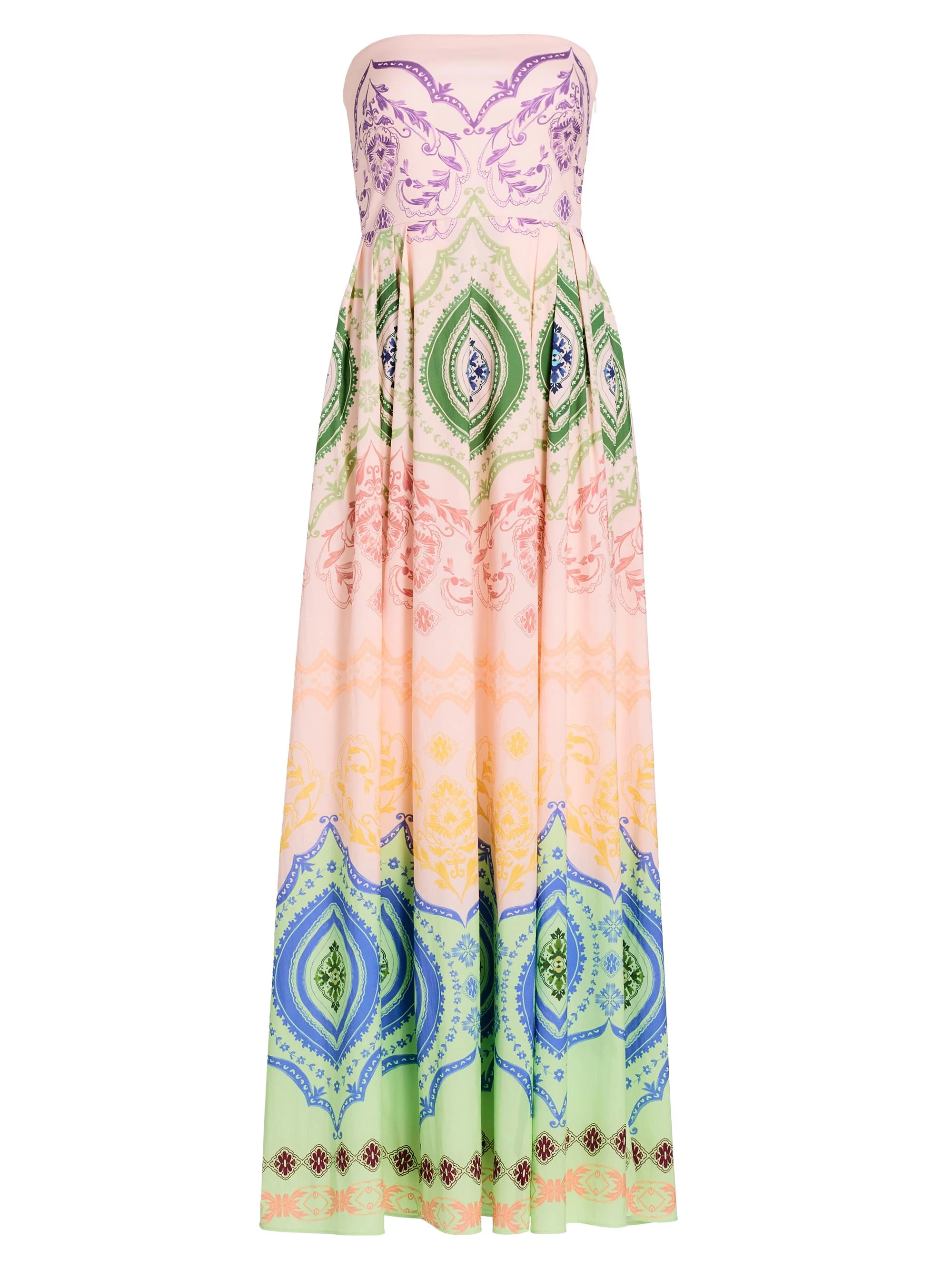 Women's Maddie Printed A-Line Maxi Dress - Rainbow Ceramic - 1