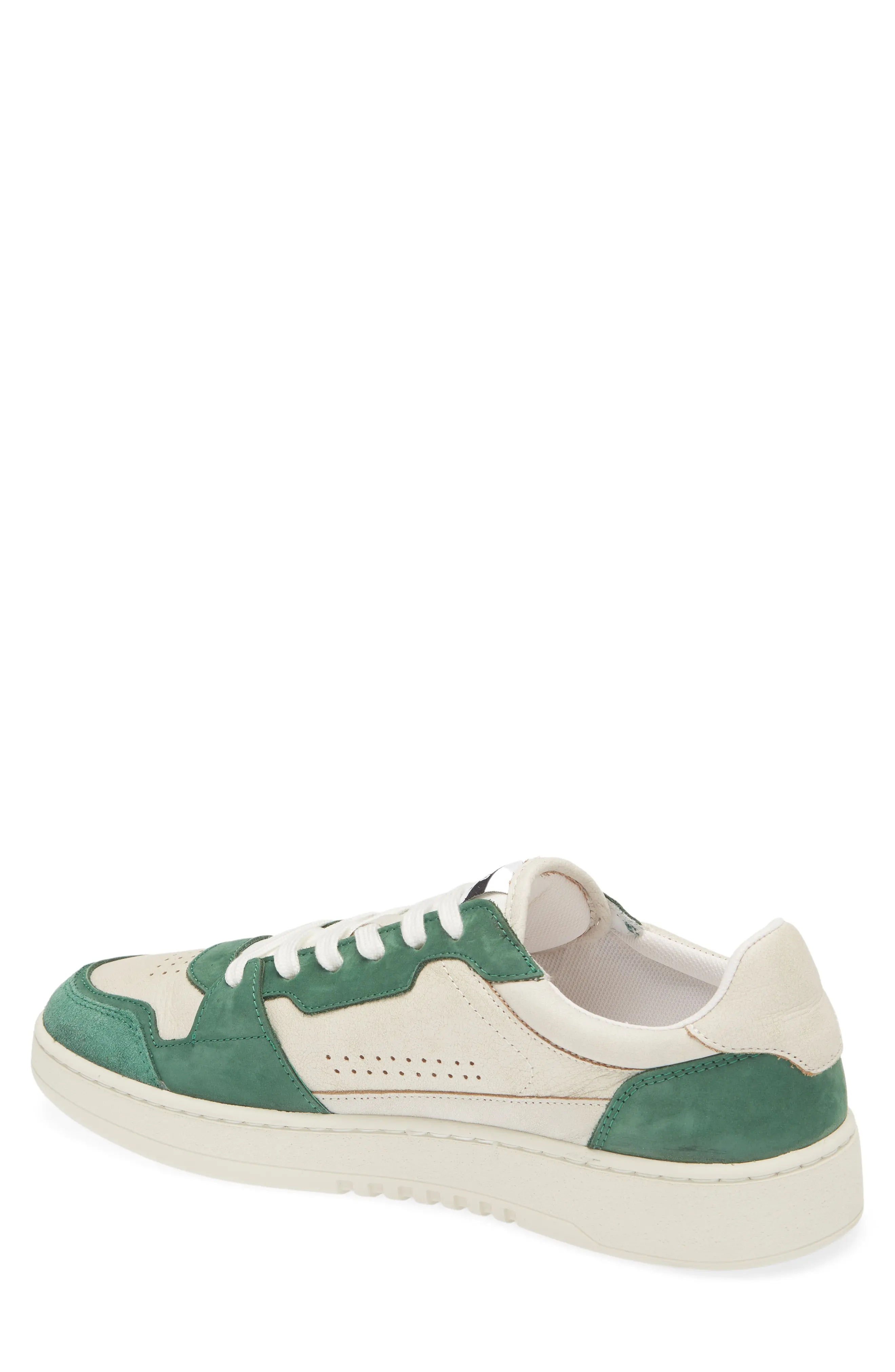 Dice Lo Sneaker in White/Kale Green - 2