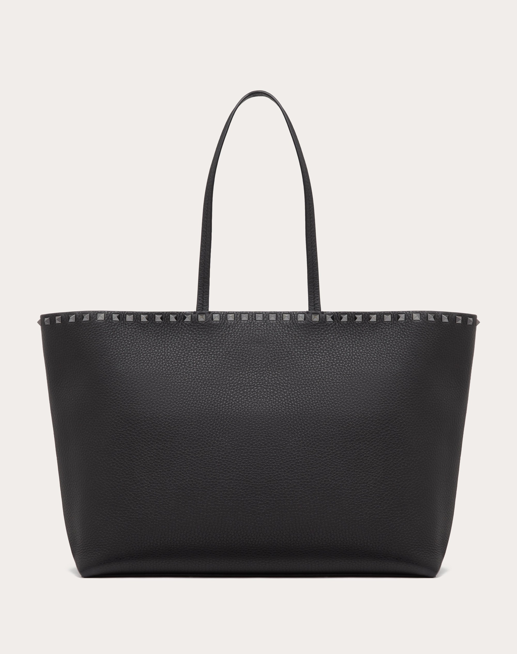 ROCKSTUD GRAINY CALFSKIN TOTE BAG - 1