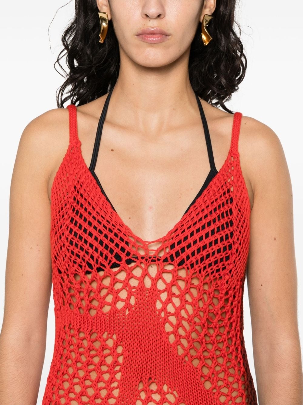sleeveless knitted dress - 5