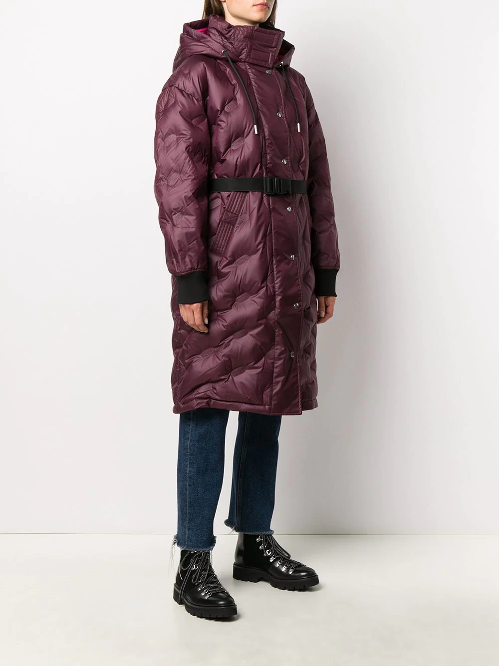 quilted hooded coat - 3