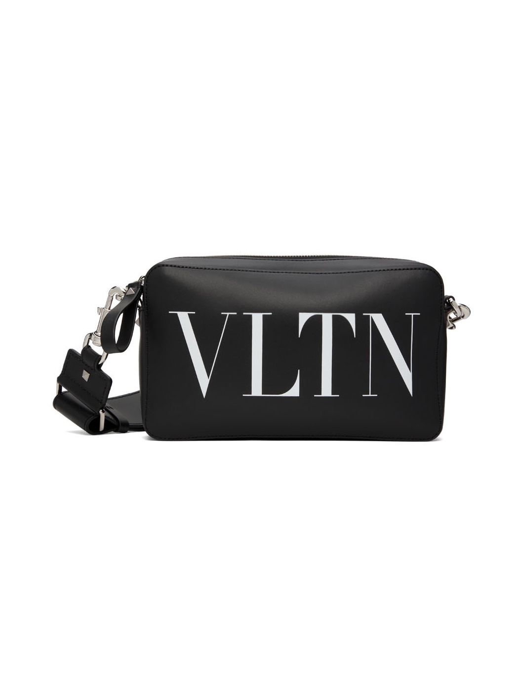 Black 'VLTN' Messenger Bag - 1