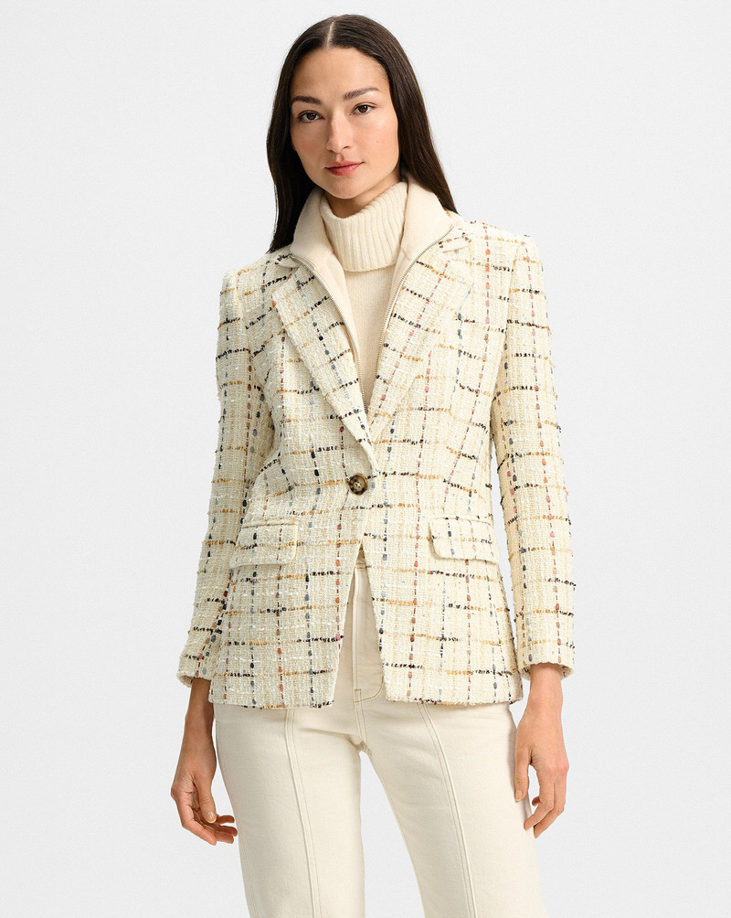 VERONICA BEARD HEALY TWEED DICKEY JACKET outlook