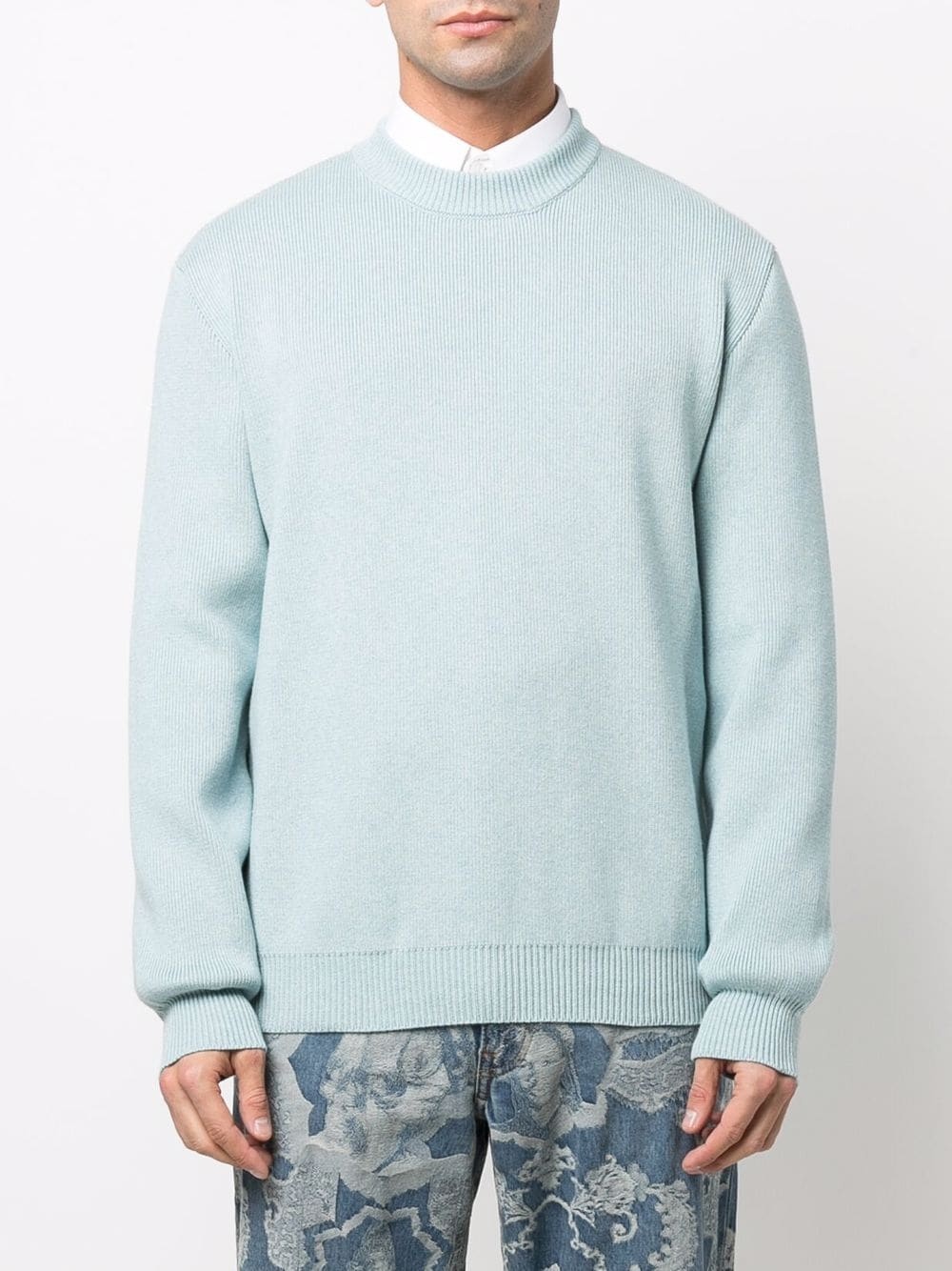 patch-letter long-sleeve jumper - 3