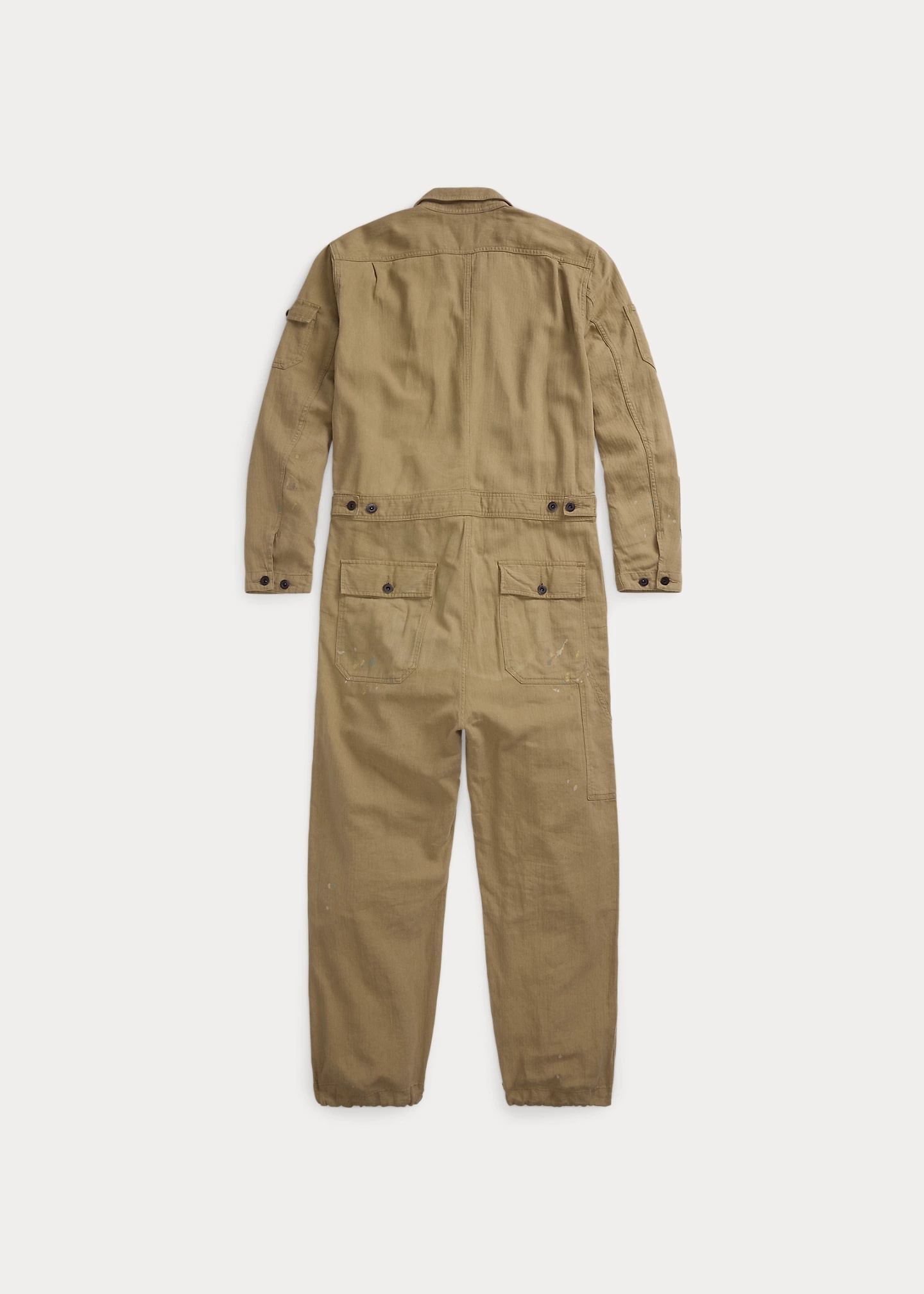 Linen-Cotton Herringbone Twill Coverall - 2