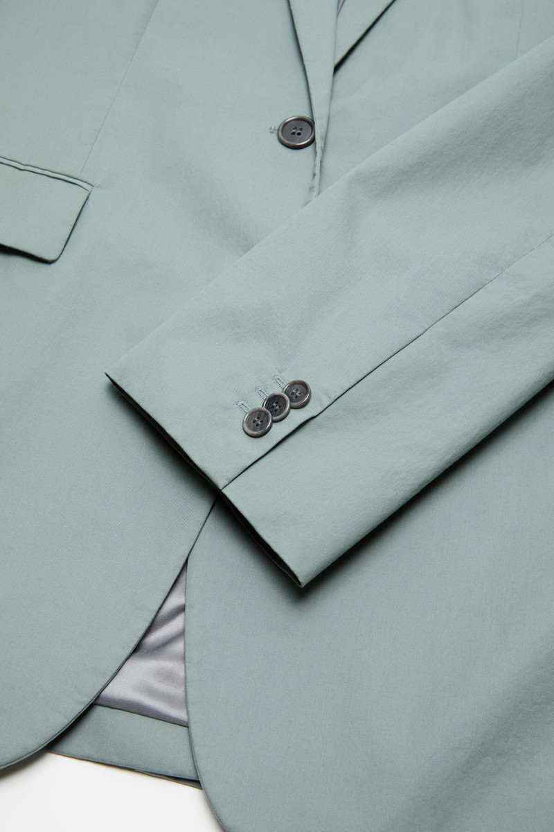 Suit jacket with scarf - Eucalyptus green 5