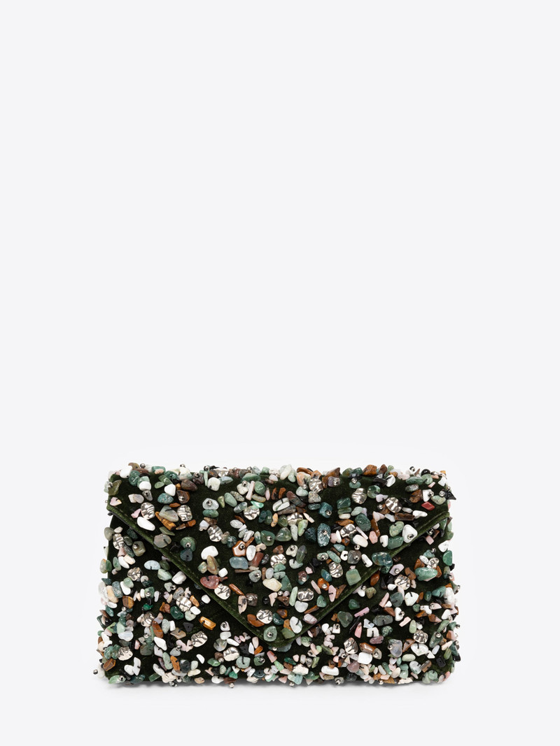 Dries Van Noten EMBELLISHED ENVELOPE BAG outlook