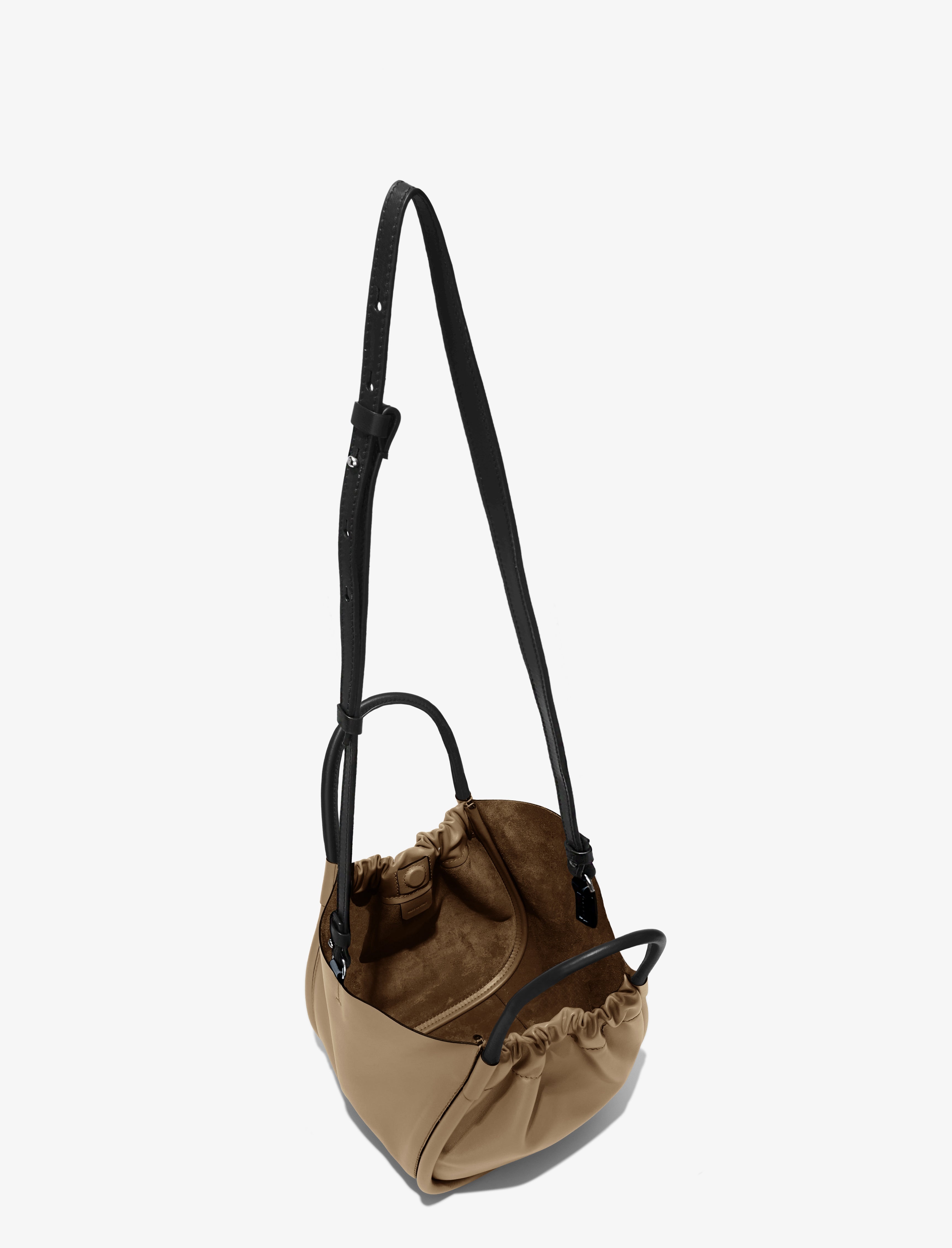 Small Ruched Crossbody Tote - 5