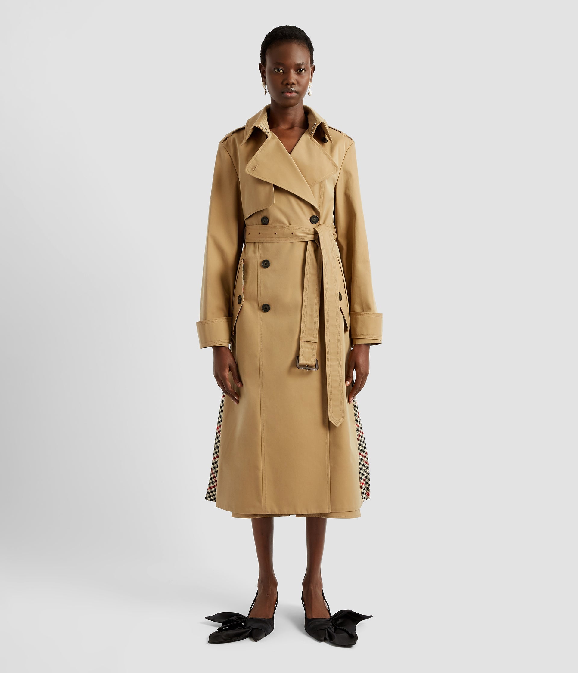 PLEATED TRENCH COAT - 2