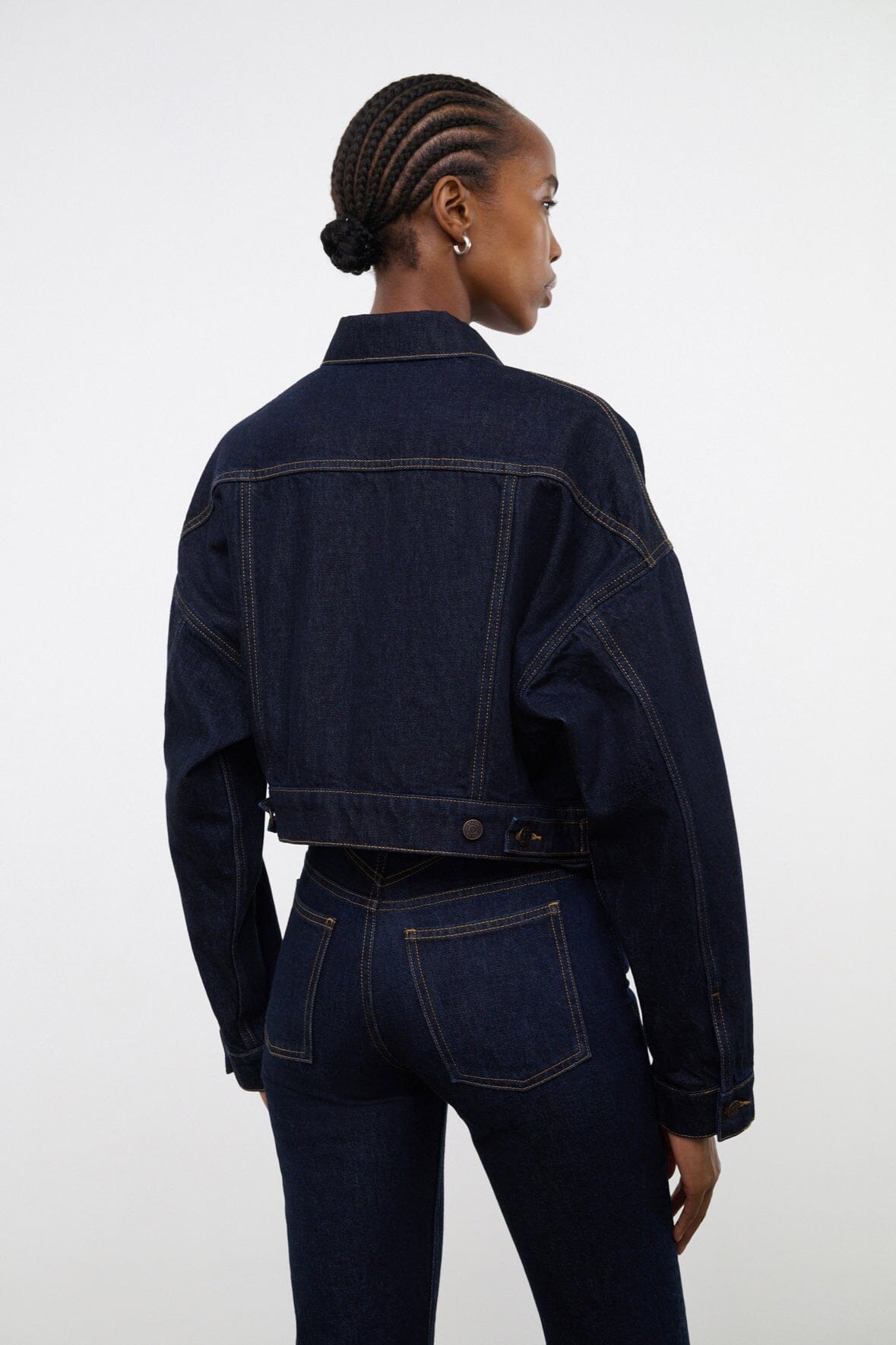 STAUD GLEN DENIM JACKET INDIGO - 3