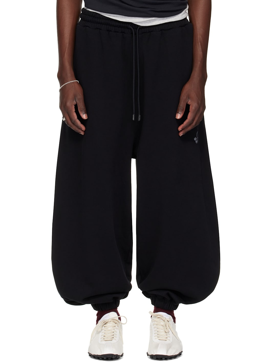 Black Baggy Bontan Sweatpants - 1