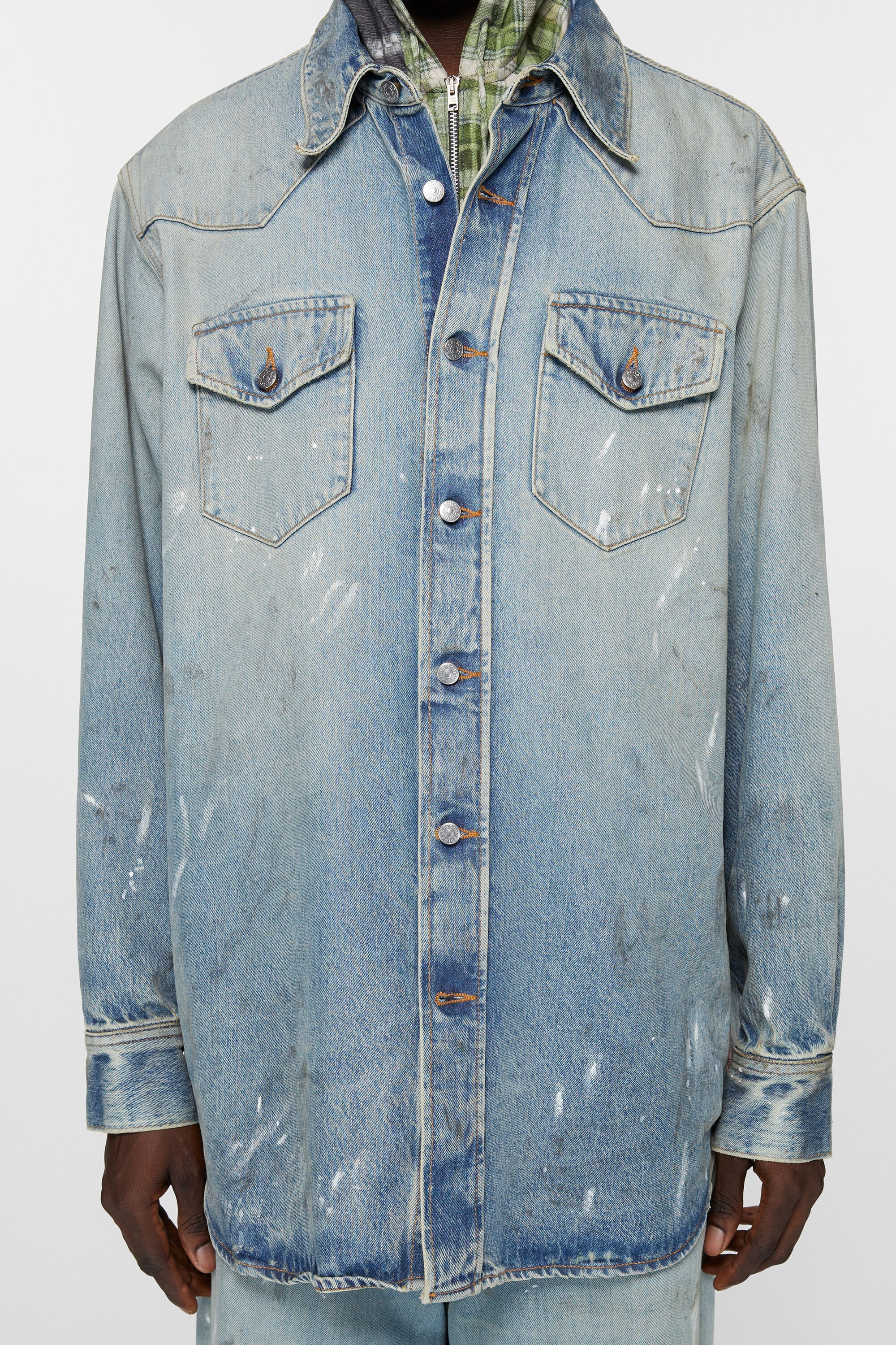 Denim shirt - Relaxed fit - Light blue - 4