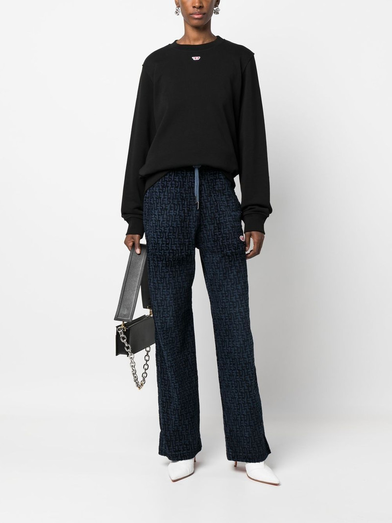 Diesel logo-patch detail sweatshirt outlook