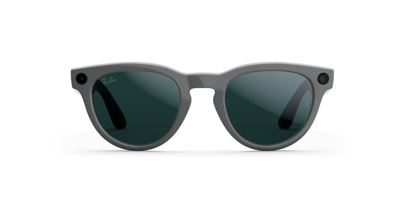 Ray-Ban Meta Headliner (Gen 2) Shiny Asteroid Grey Transitions Emerald Lenses 1