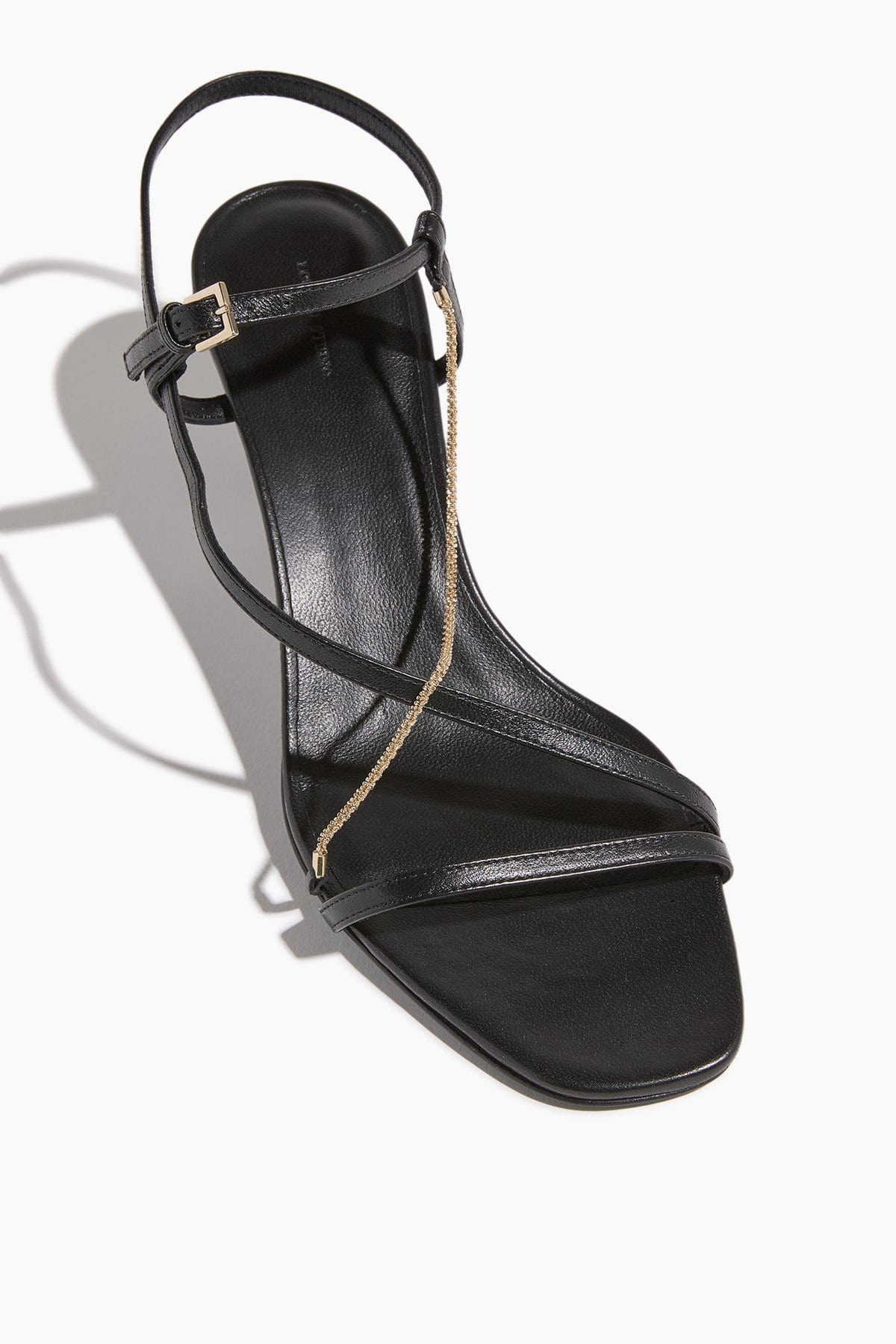 Siam Mid Heel Sandal in Black - 4