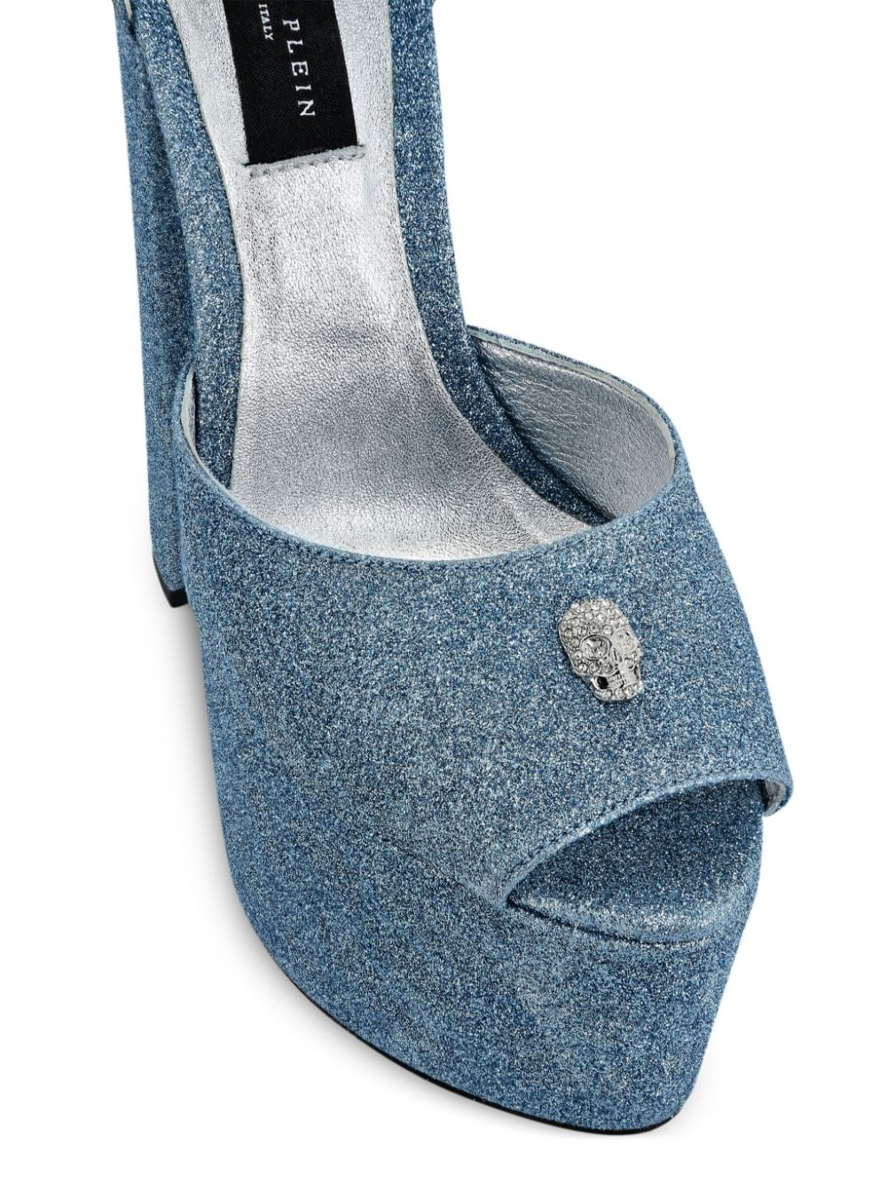 Glitter 120mm platform sandals - 4