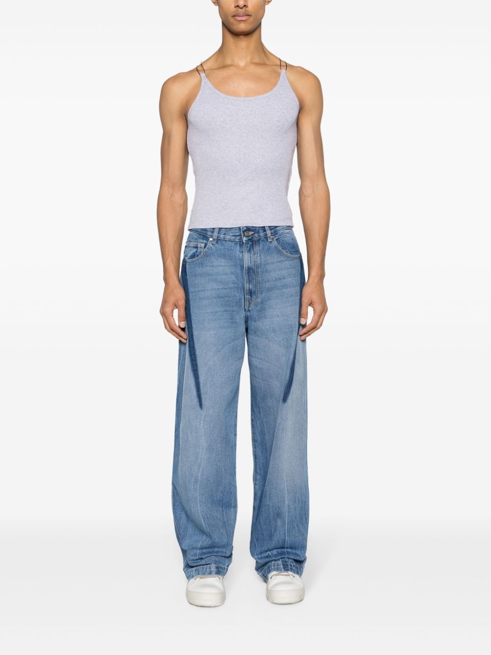 Slouchy Darted wide-leg jeans - 2