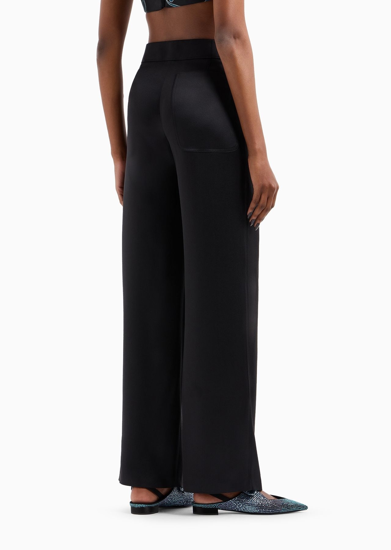 Loose-fitting trousers in double silk-satin - 3